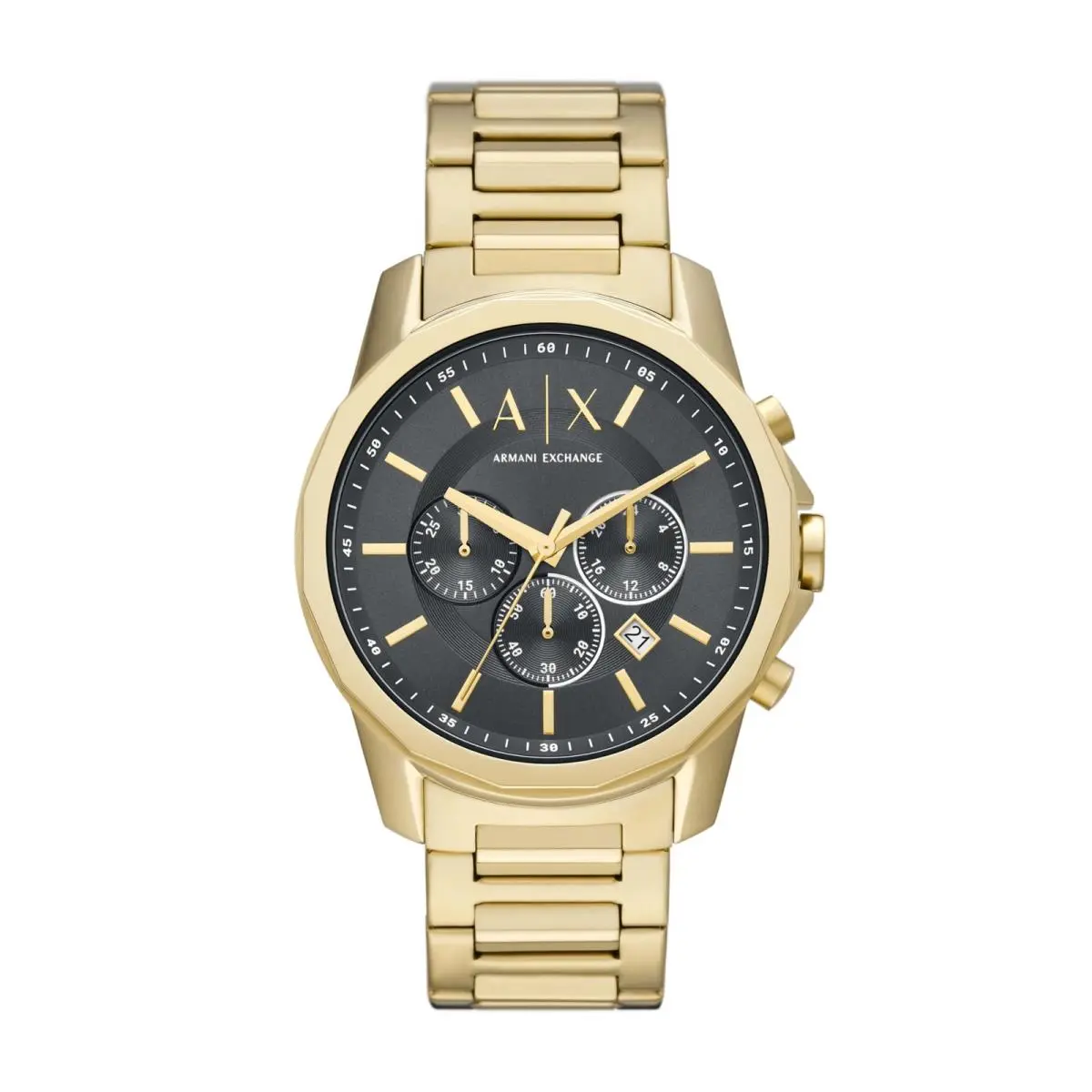 A X  Men`s Watch Chronograph Gold Steel Stainless by Armani Exchange