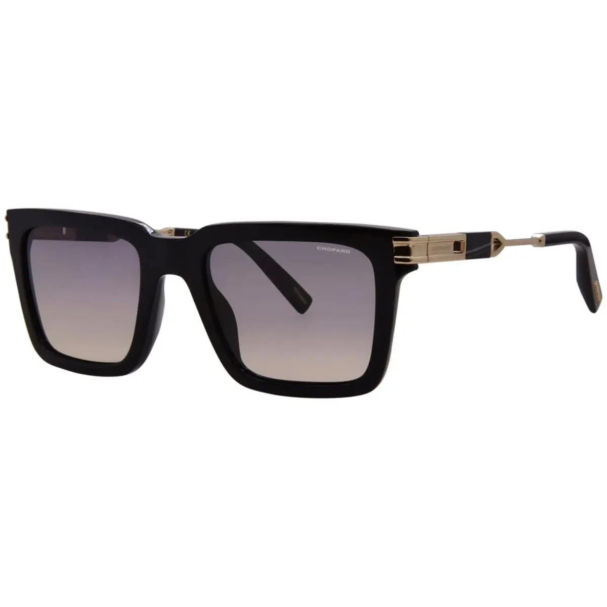 Chopard SCH411 700Z Sunglasses Men`s Black/smoke Gradient Square Shape 54mm