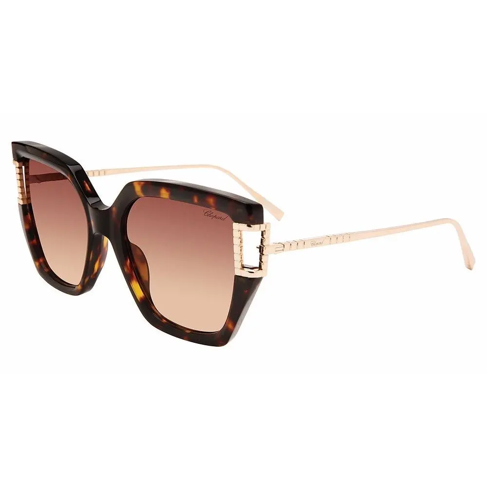 Chopard SCH378M Sunglasses 04BL Dark Havana 55mm Unisex
