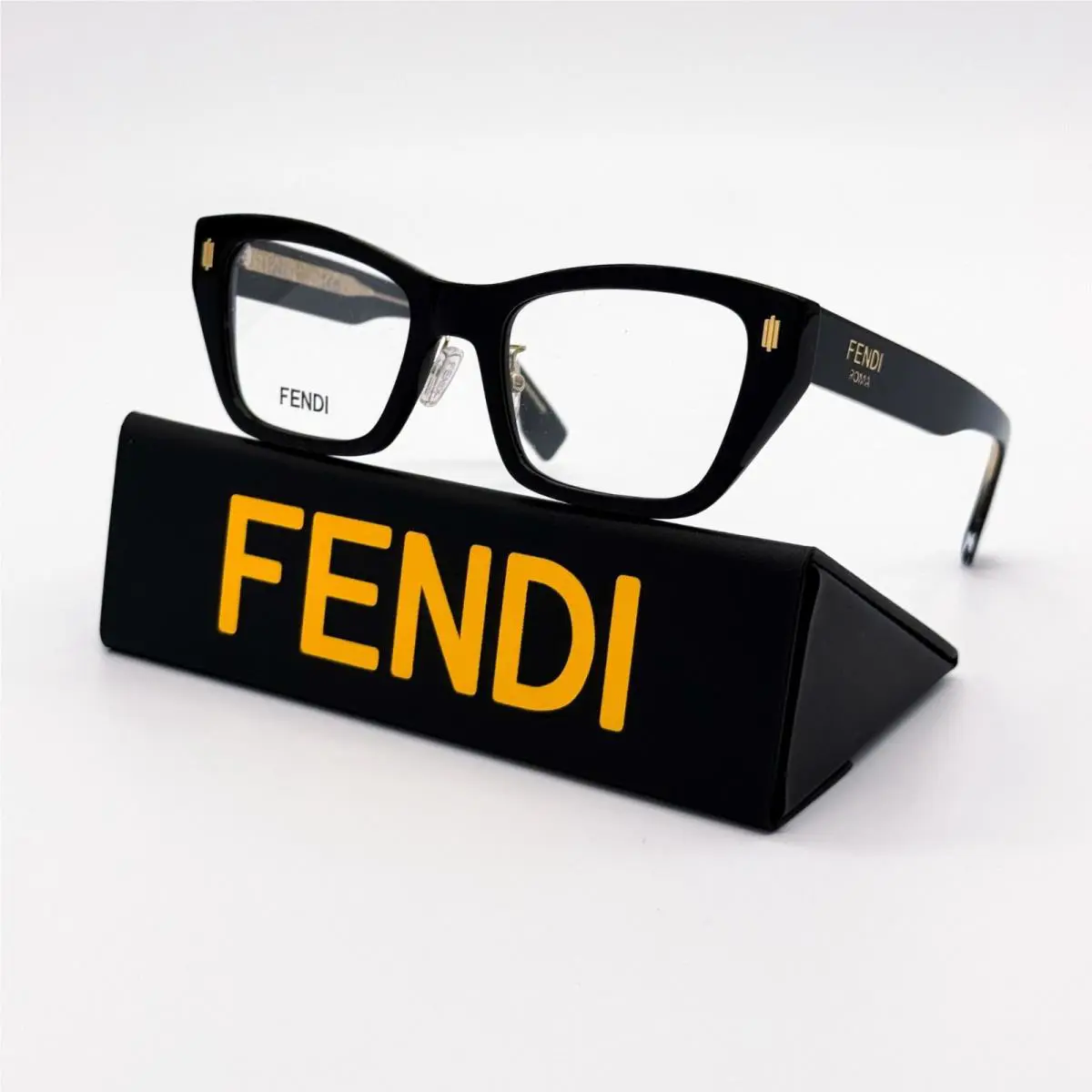 Fendi Eyeglasses FE50118F 001 Black Women Eyewear