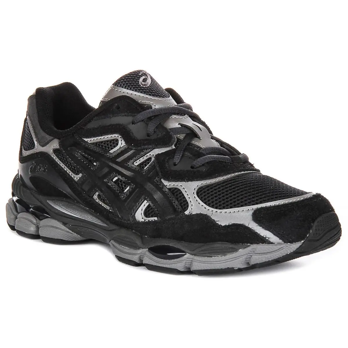 Asics Gel Nyc Iconic Gel Cushioned Womens Sneaker In Black Charcoal US 7 - 12