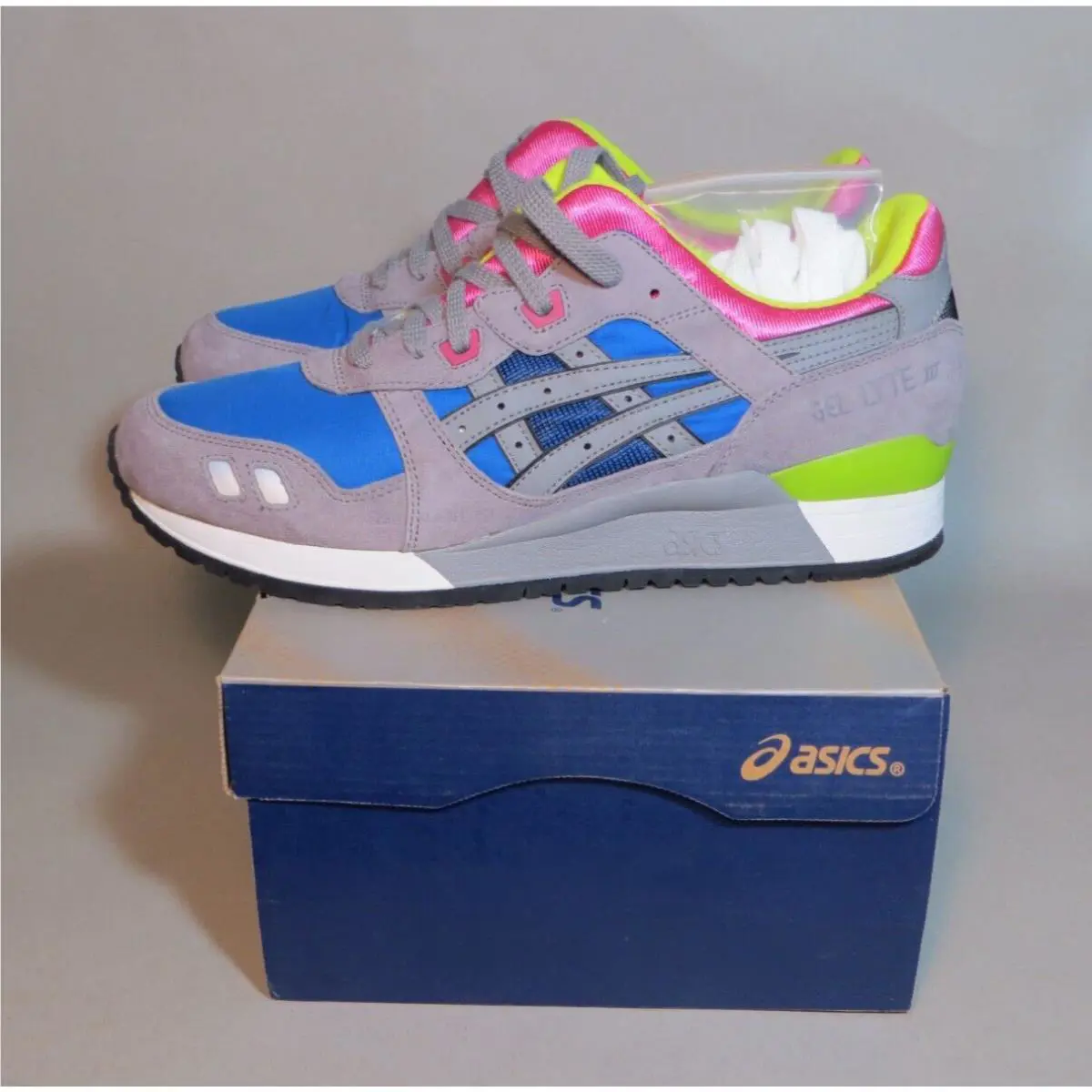 Asics shoes - ASICS GEL-Lyte 3 - 4211 - Gray/Royal Blue (UPC: 885681912831) 2
