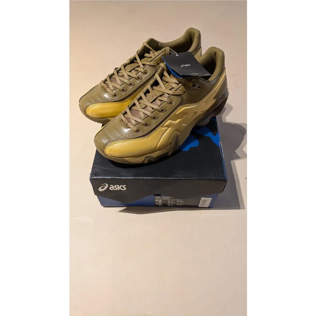 Size 9.5 - Kiko Kostadinov x Asics Novalis Gel Teremoa Medallion Yellow