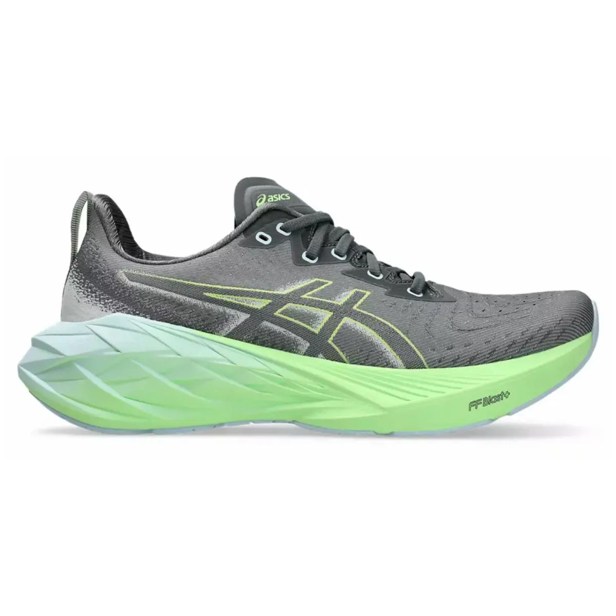Asics Men`s Novablast 4 Running Shoes 9.5 US Steel Grey/electric Lime Rare