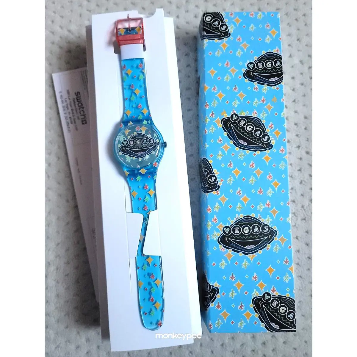 Swatch Destination Watch Pretty Vegas Exclusive Jelly Blue- Release