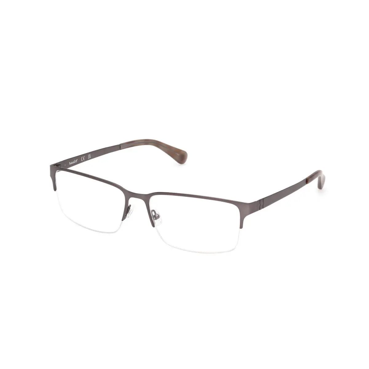 Timberland TB 50037 Matte Dark Brown / Ruthenium 049 Size 64 Eyeglasses