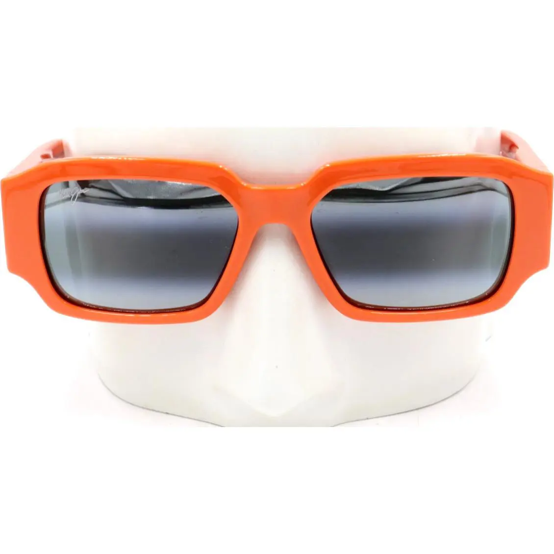 Maui Kūpale Jim K Pale Shiny Orange Gray Sunglasses 639-29 / MJ0639S-004