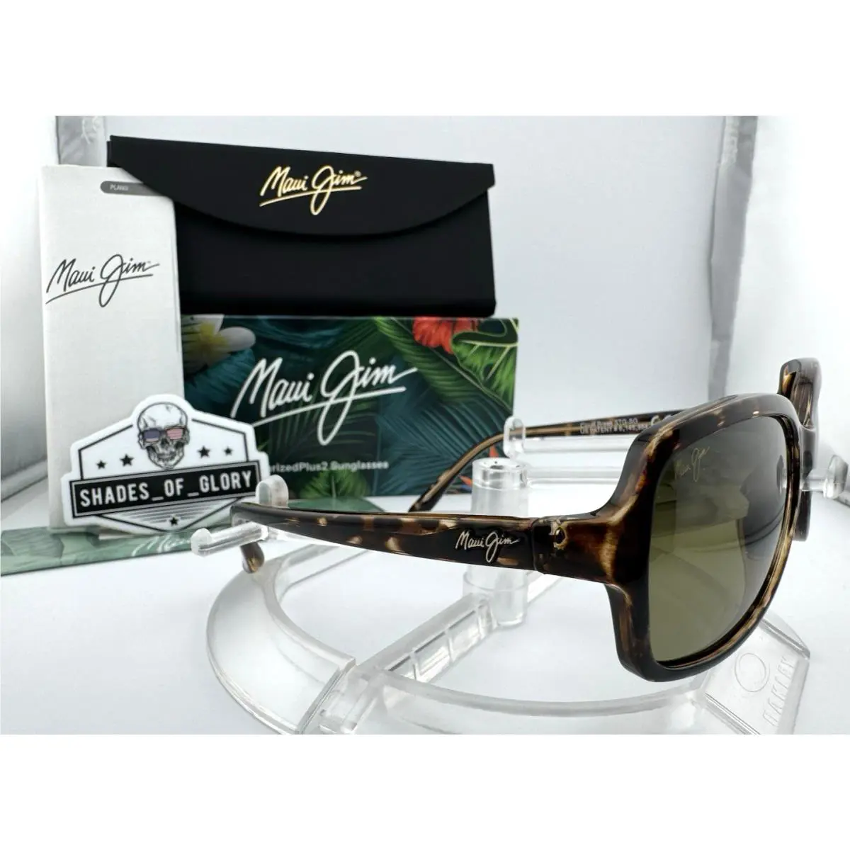 Maui Jim Cloud Break MJ 700-10 Tortoise Maui HT Green Polarized Sunglasses