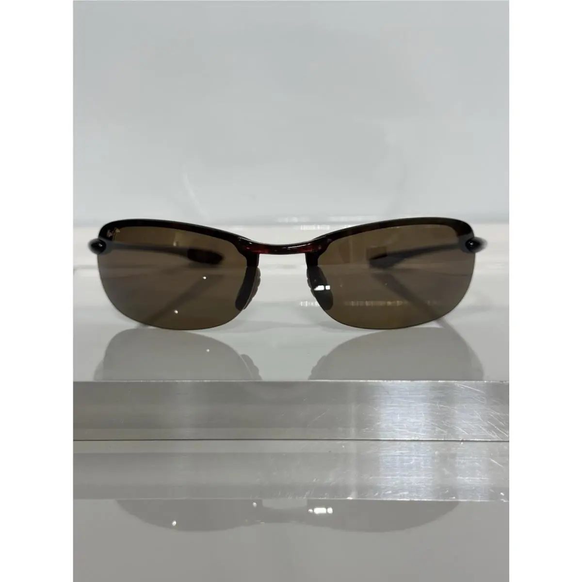 Maui Jim Makaha MJ405-10 Bronze Rimless Unisex Polarized Sunglasses