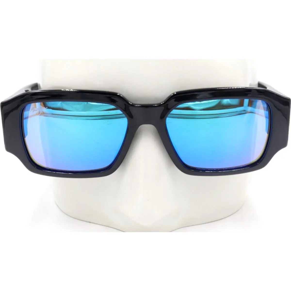 Maui Jim K Pale Shiny Black Blue Sunglasses B639-02 / MJ0639S-001