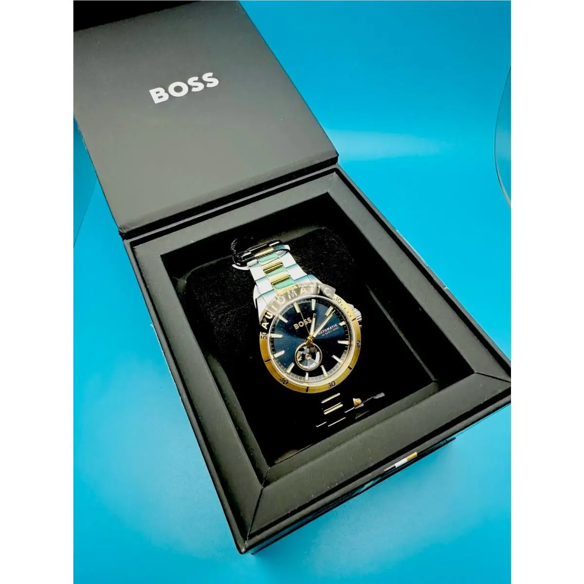 Hugo Boss Troper 43mm Mens Automatic Mechanical Watch SS Bracelet 100m WR