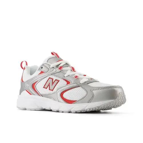 New Balance shoes - White/Gold Metallic/Vintage Indigo/Heron Blue 5