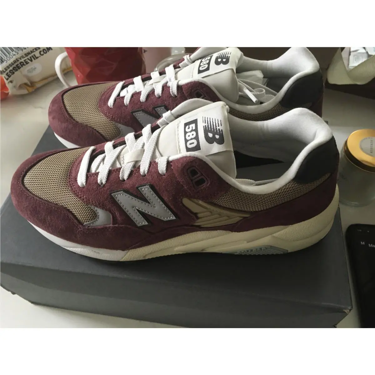 New Balance shoes - New Balance 580 - MT580ECA - Burgundy 2