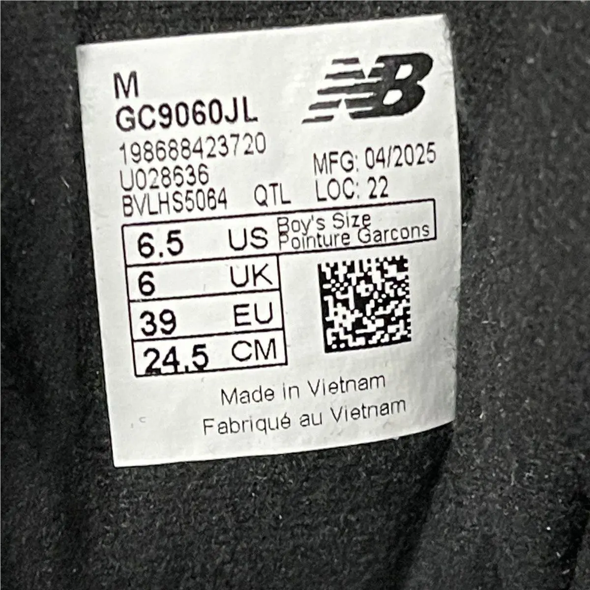 New Balance shoes - vs-179349 - vs-179349 - Black (UPC: 198688423720) 1