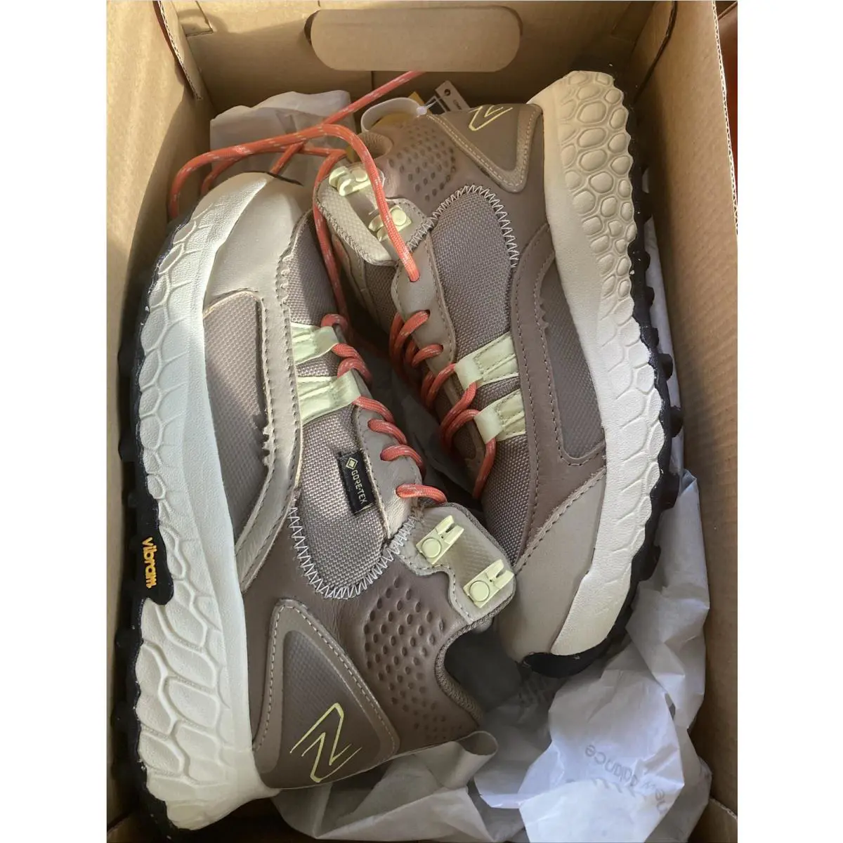 New Balance shoes - New Balance Fresh Foam X Hierro Mid Gore-Tex - WTHIMCRE - Khaki Tan Orange (UPC: 0197375411798) 2