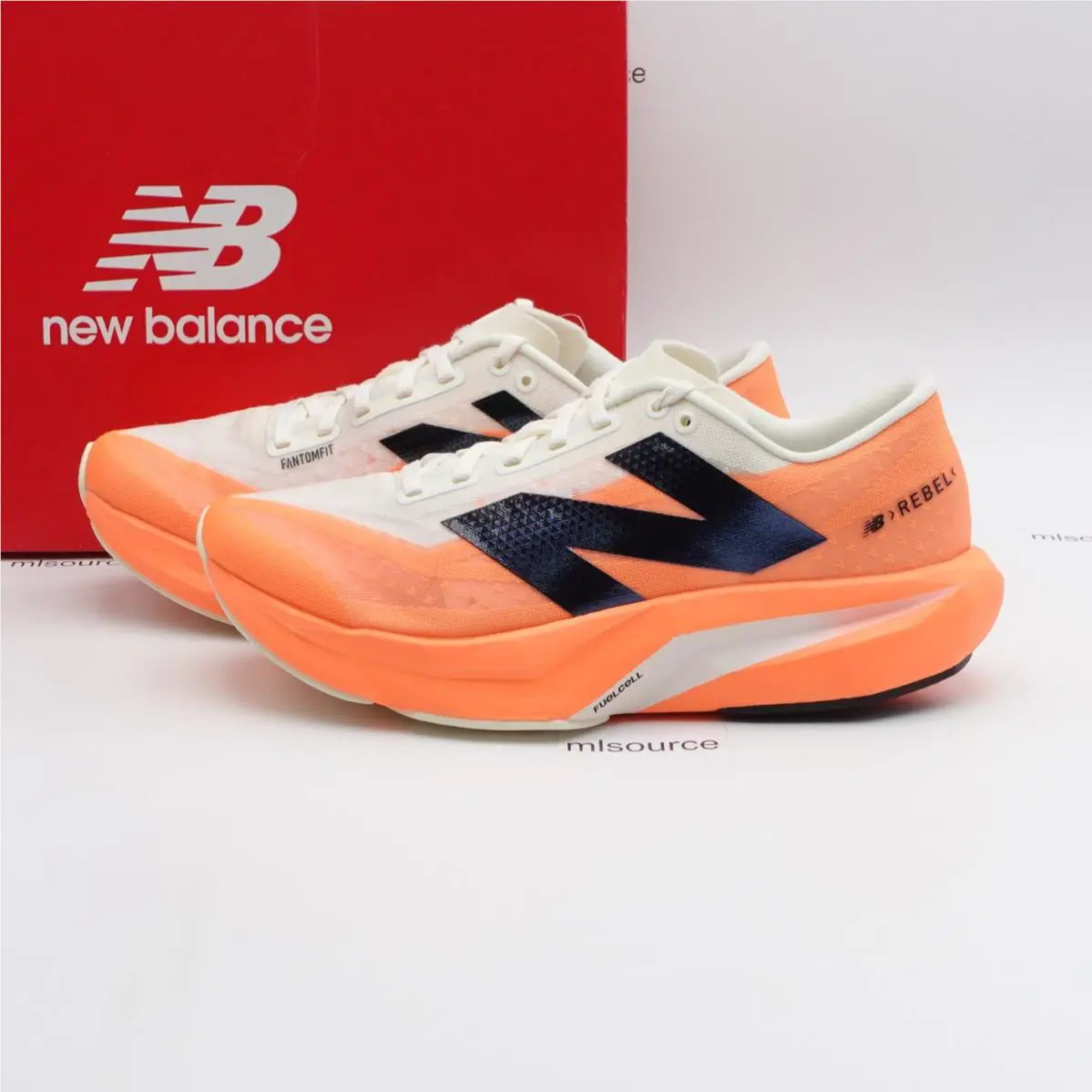 Size 9.5 Wide D Women`s New Balance Fuelcell Rebel v4 Running Shoe WFCXCC4 Mango - Orange, Manufacturer: Hot Mango/Angora/Black