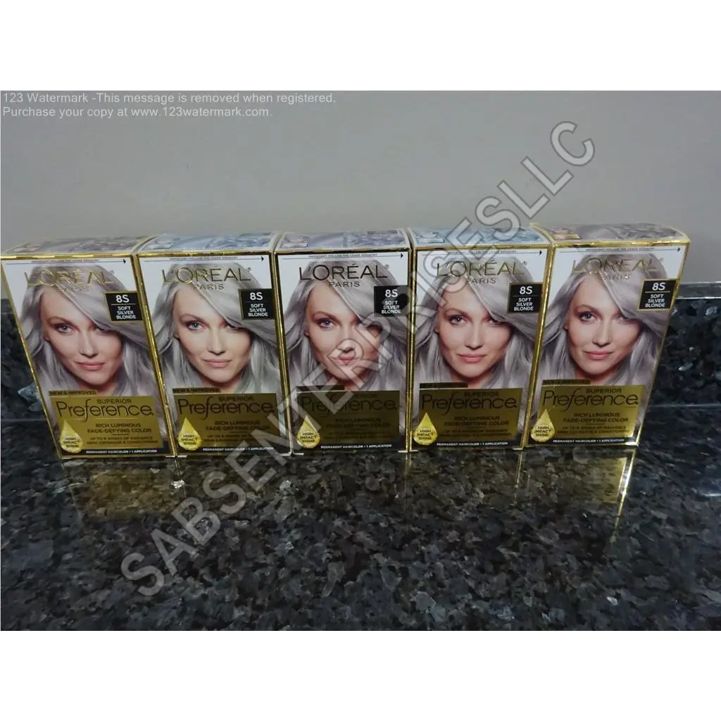 5 L`oreal Paris Superior Preference 8S Soft Silver Blonde Permanent Hair Color