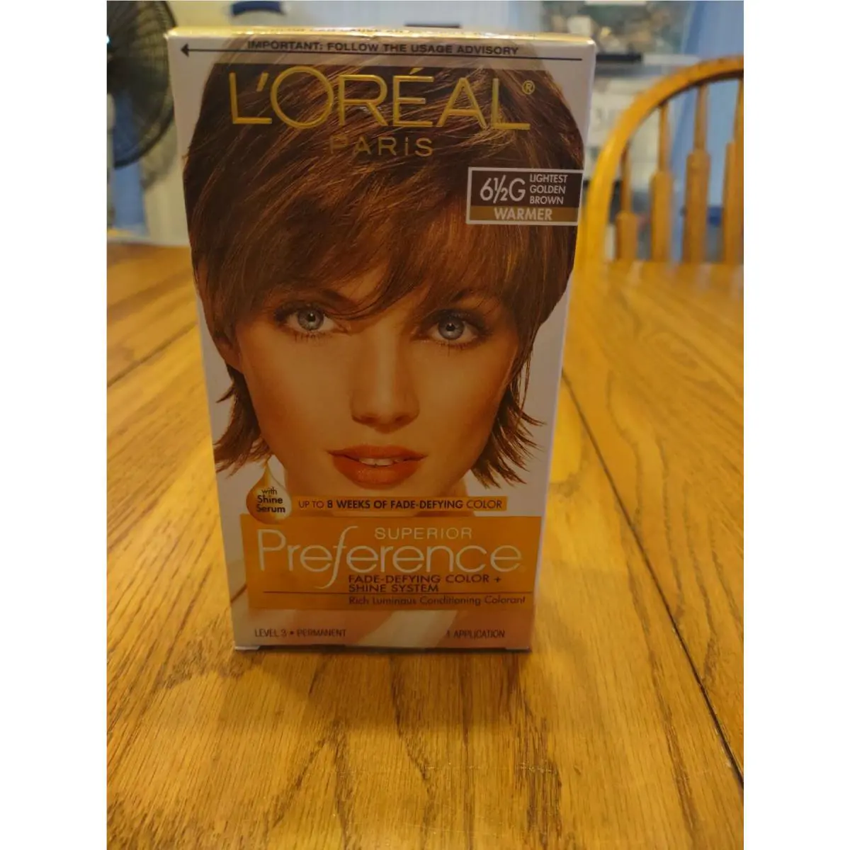 Loreal Superior Preference 6 1/2G Lightest Golden Brown Warmer Hair Dye