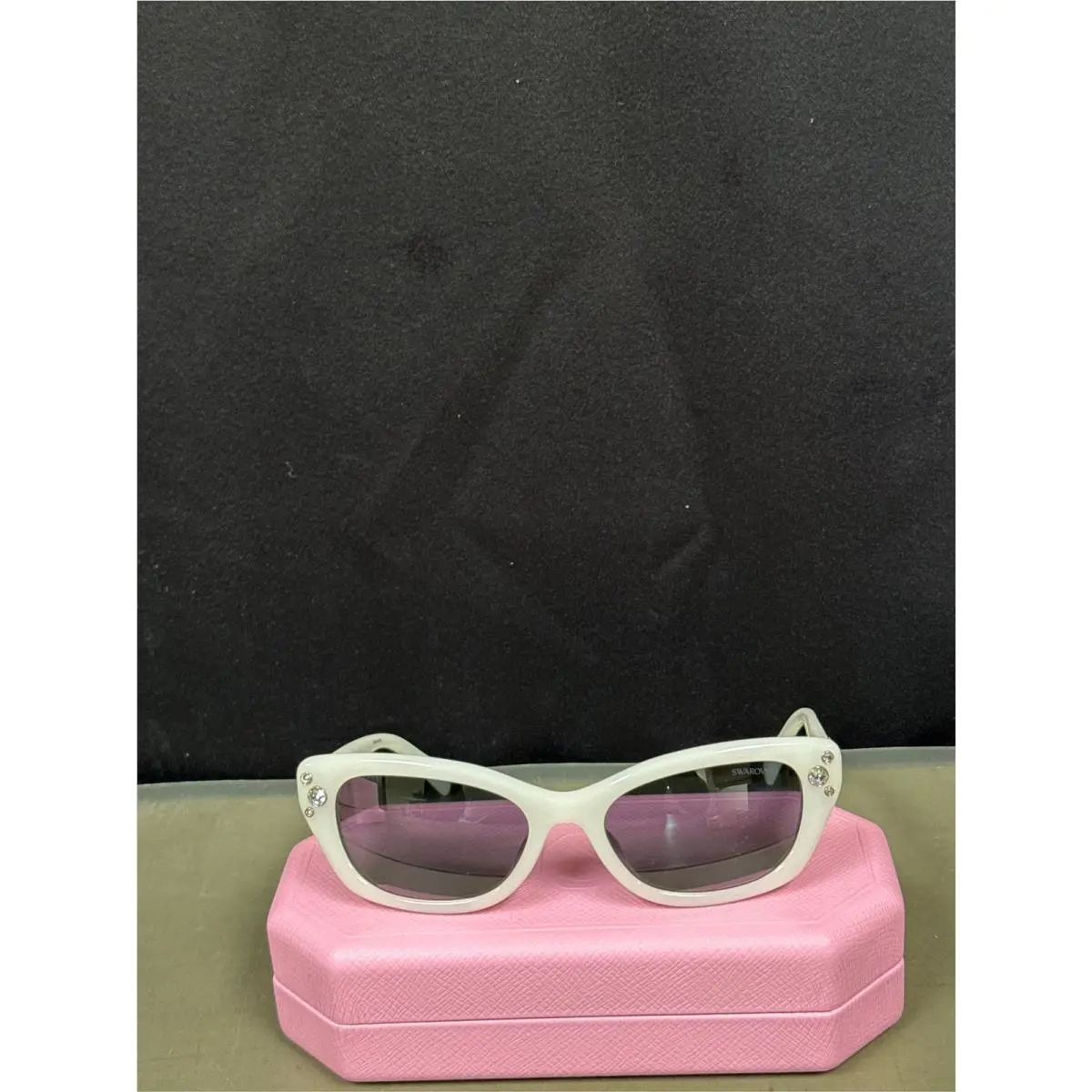 SK6019F 10336G Milky White Grey Mirror Black 54 Mm Women S Sunglasses by Swarovski