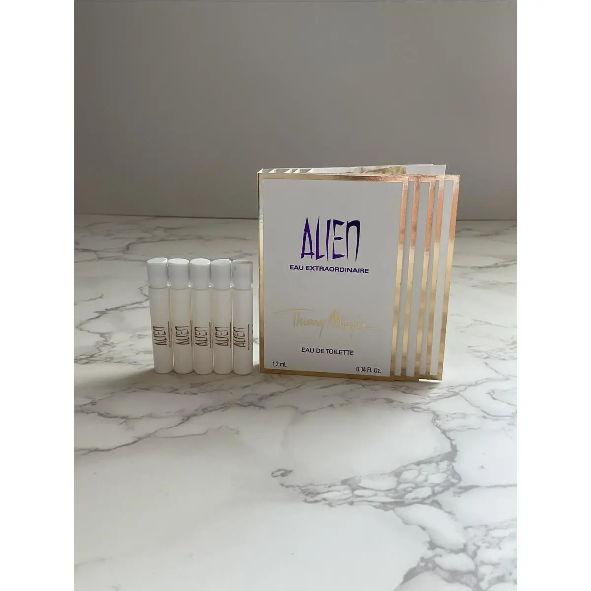 5x Alien Eau Extraordinaire by Thierry  For Women 0.04 oz Edt Vial Spray by Mugler