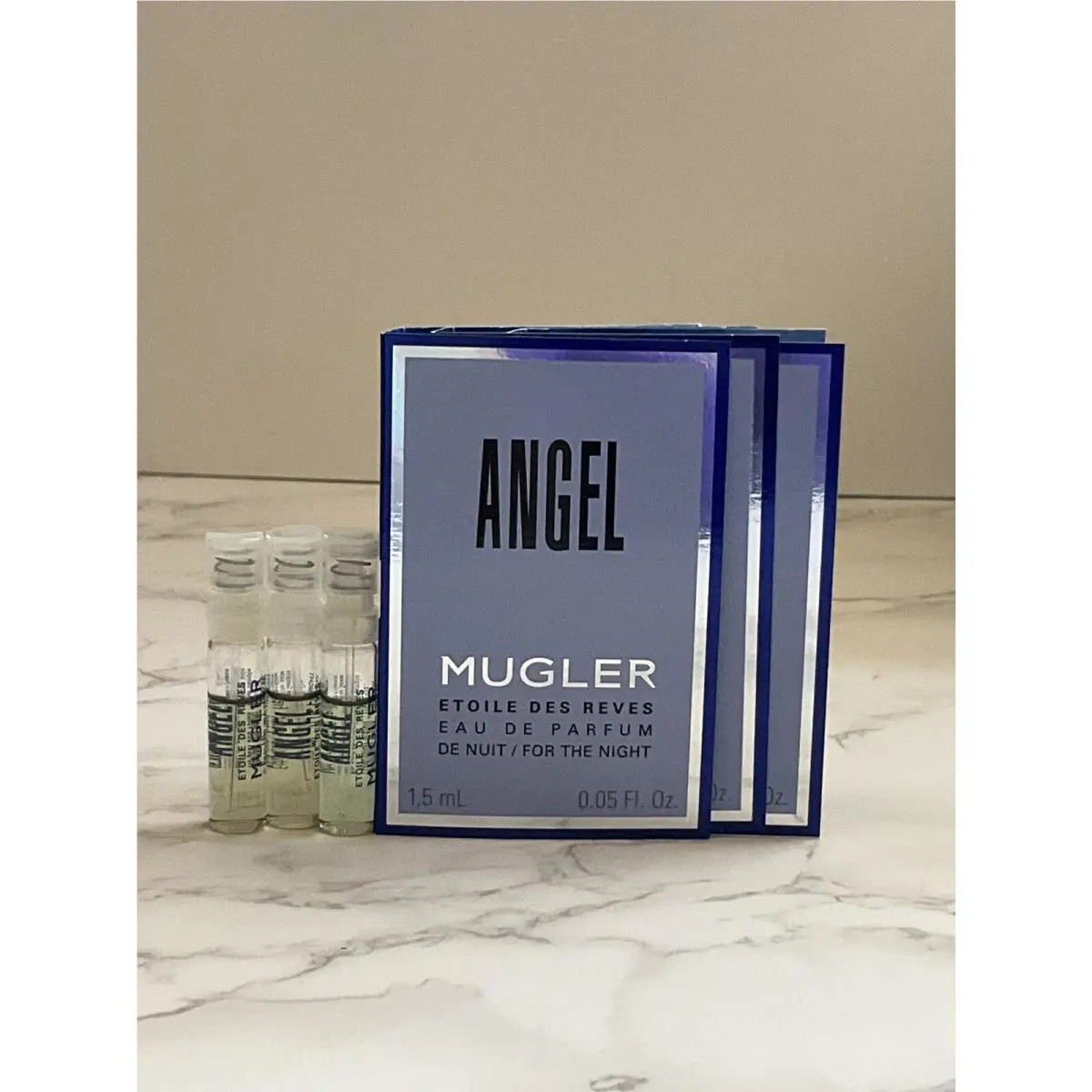 3x  Angel Etoile Des R Ves Eau de Parfum Sample Spray 1.5 ml by Mugler
