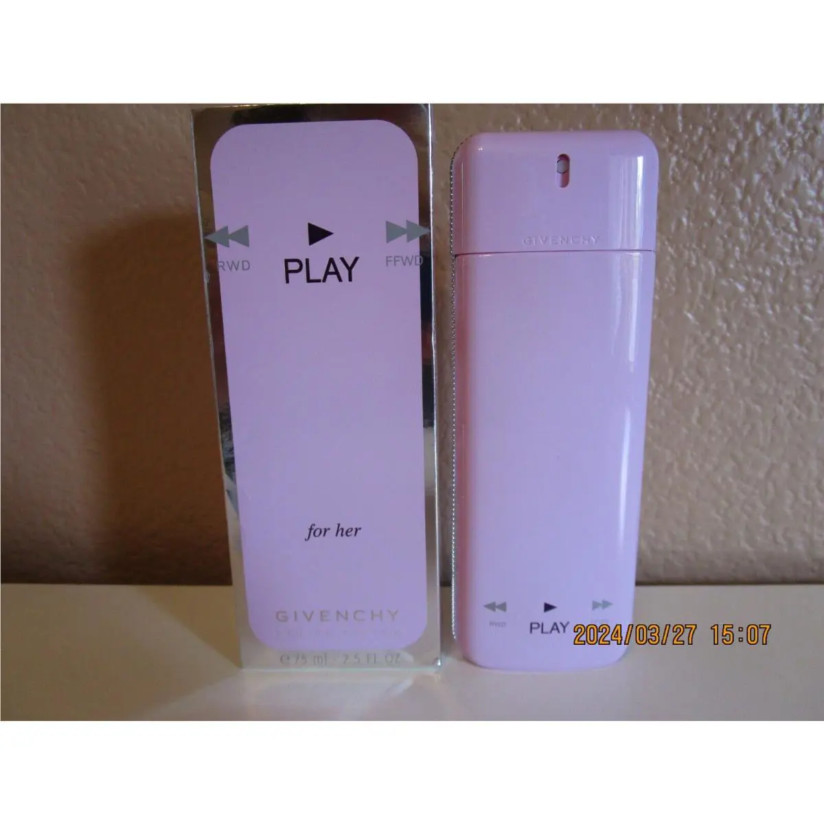 Givenchy Play For Her 2.5 oz 75 ml Edp Spray NO Cello