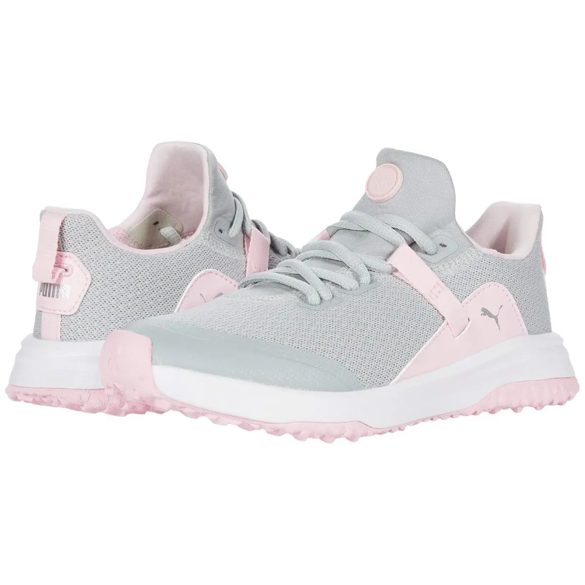 Girl`s Sneakers Athletic Shoes Puma Golf Fusion Evo Little Kid/big Kid - High-Rise/Pink Lady