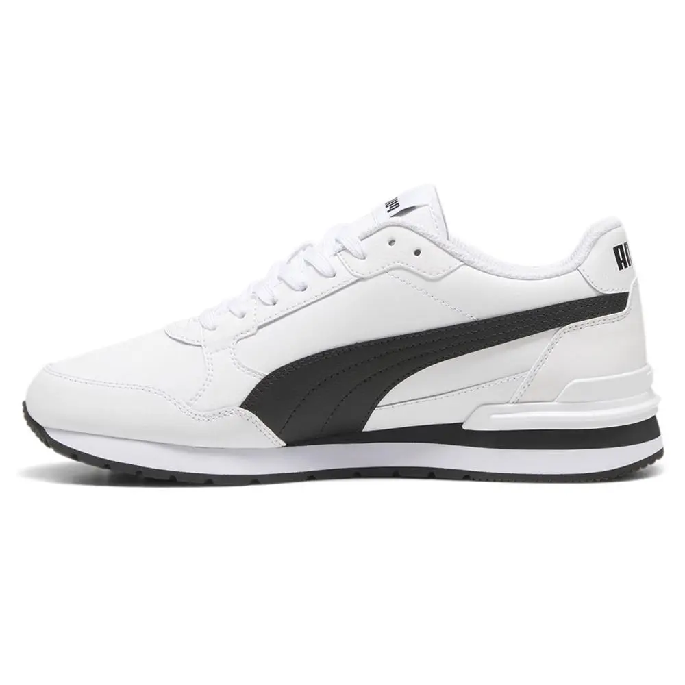 Puma shoes - PUMA St Runner V4 Leather Lace Up - 39906802 - Off White, White 1