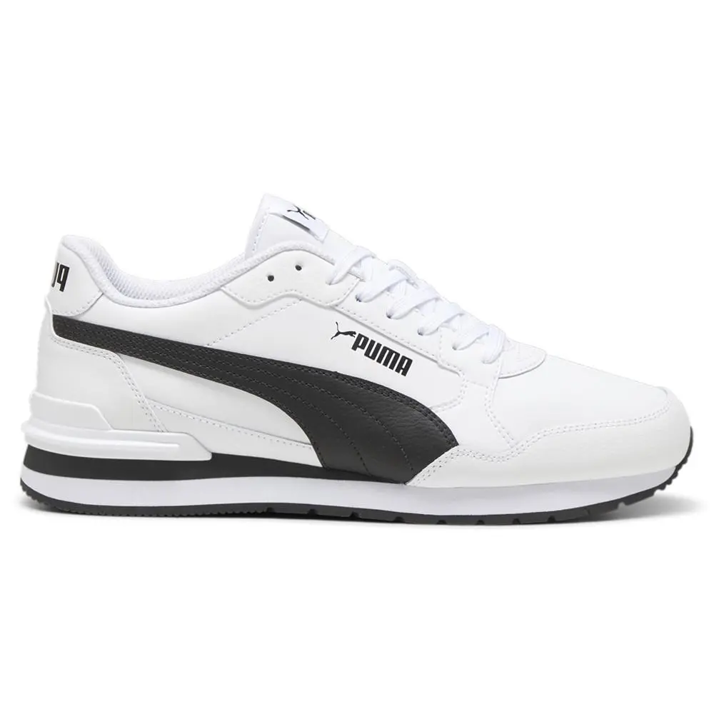 Puma shoes - PUMA St Runner V4 Leather Lace Up - 39906802 - Off White, White 5