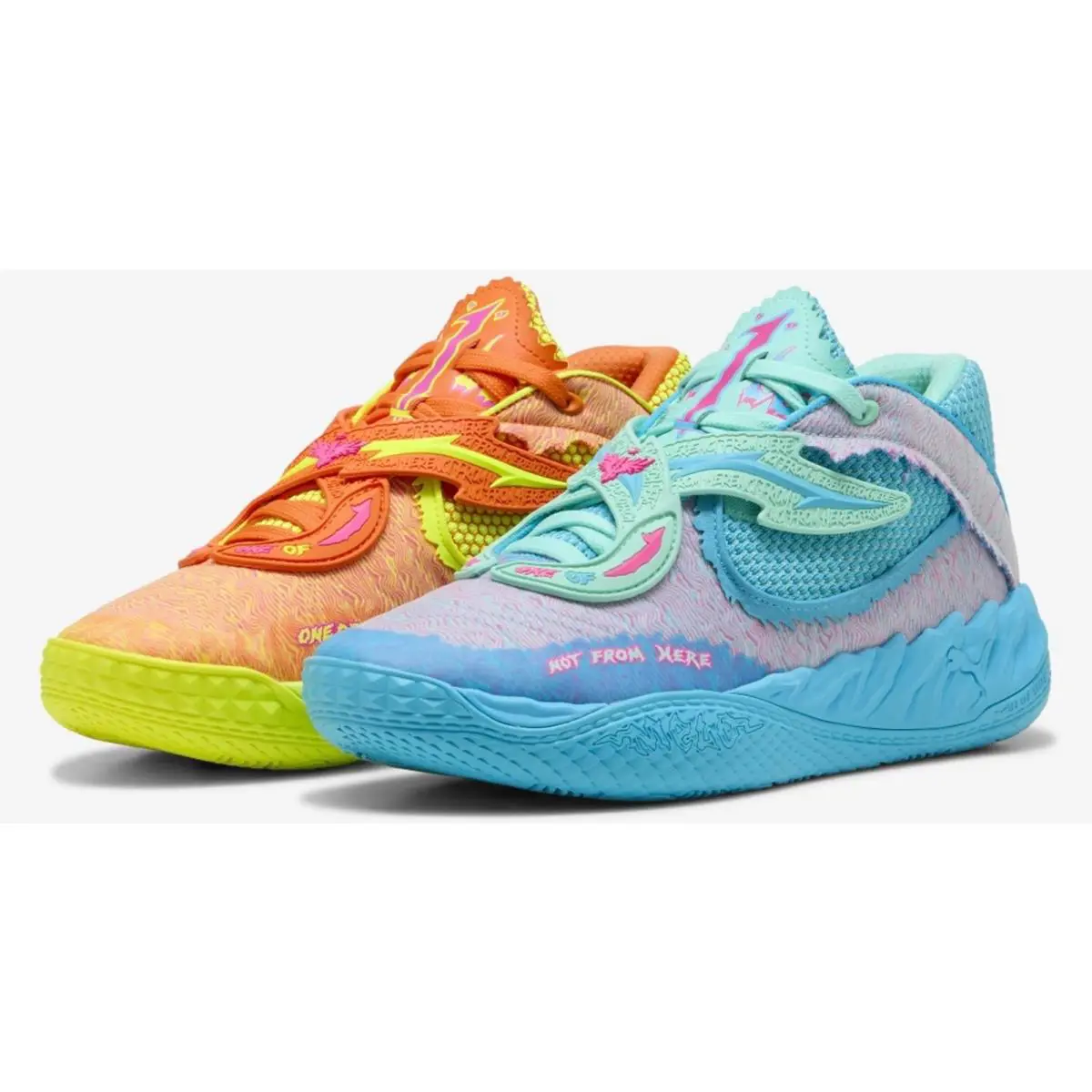 Puma shoes - puma mb.05 - 312130-01 - Electric Peppermint/Rickie Orange/Blue 1