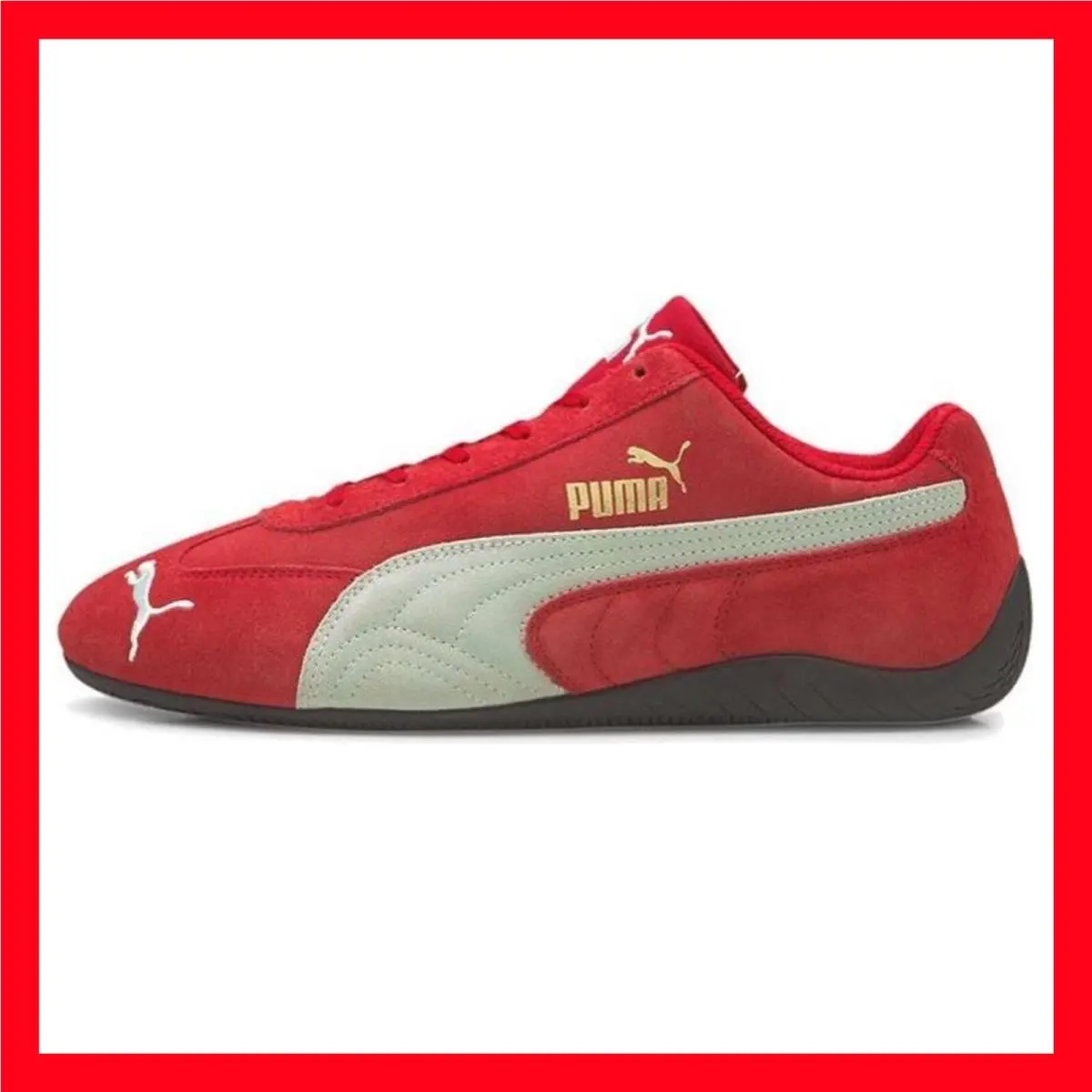 Puma Speedcat LS Red White Motorsport Shoes Rare 380173-04 Mens Size 10