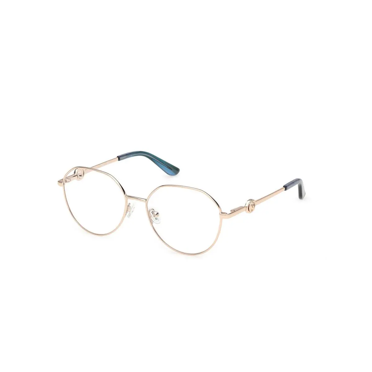 GU 50348 Shiny Deep Gold / 032 Size 53 Eyeglasses by Guess