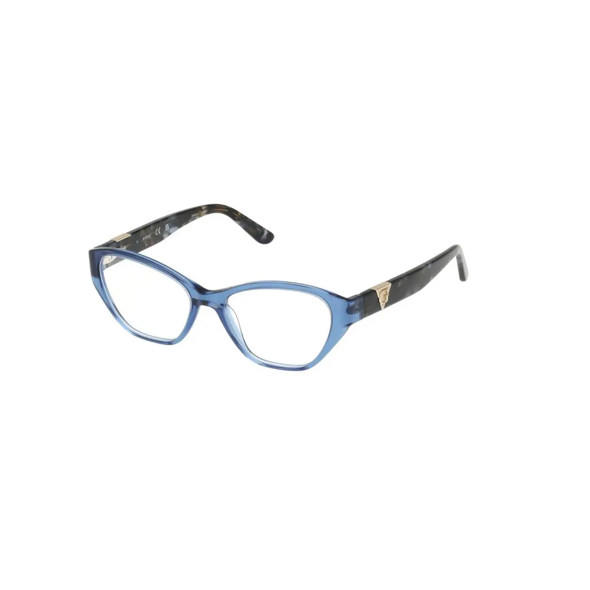 Guess GU50162 Shiny Blue Light Blue Havana 090 Eyeglasses