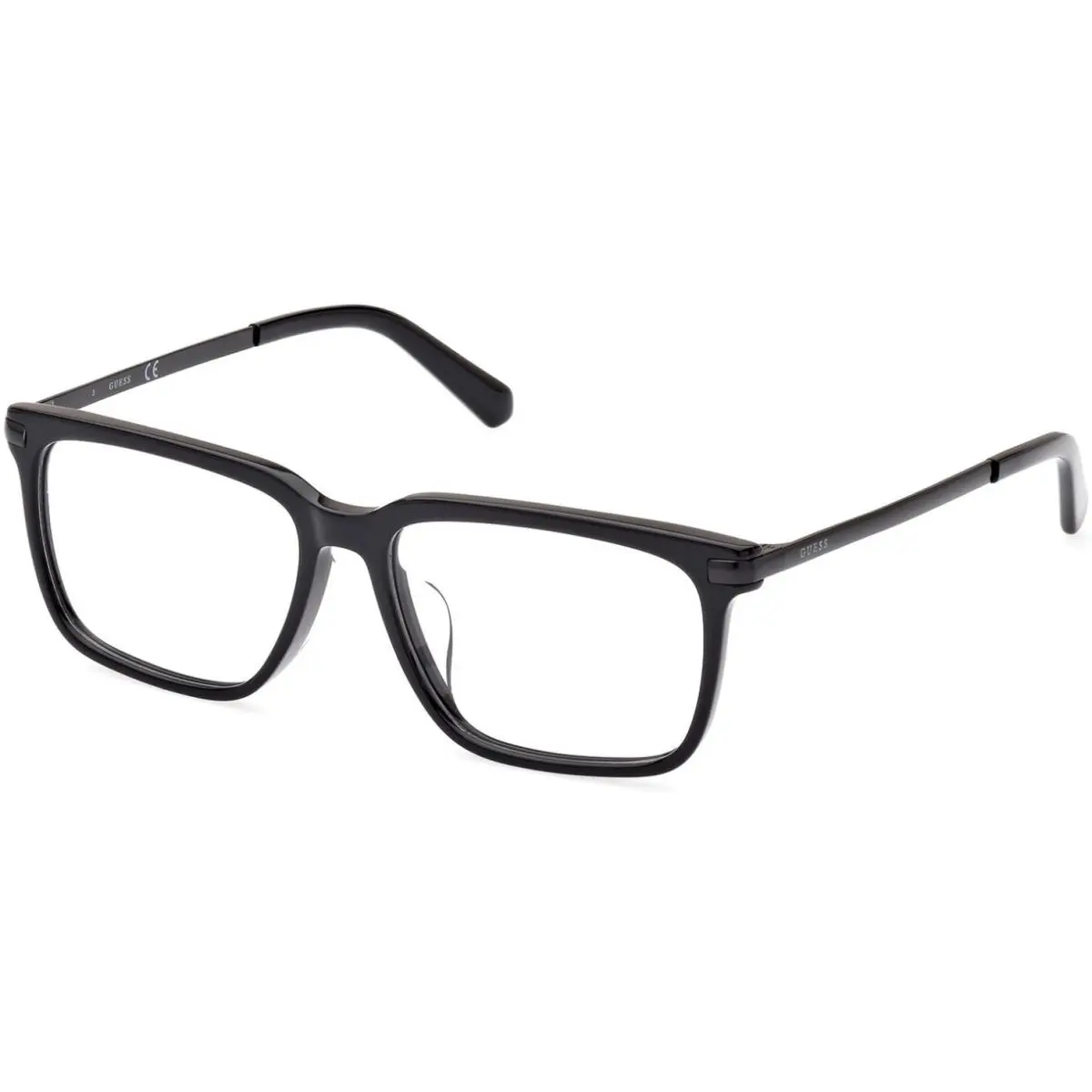 GU 50077-D Shiny Black / 001 Size 55 Eyeglasses by Guess