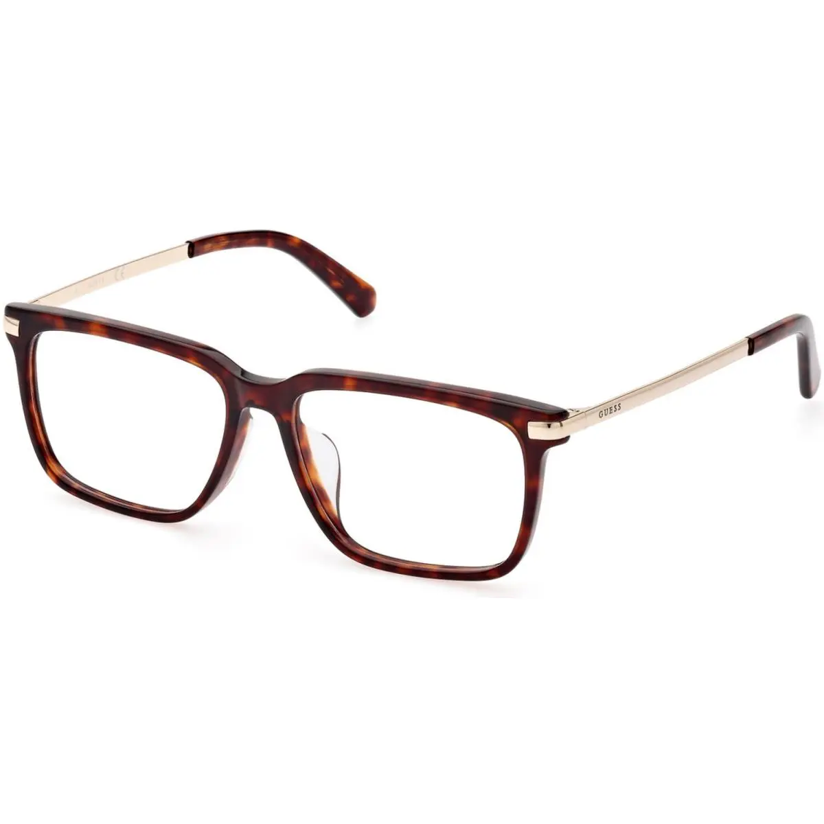 Guess GU 50077-D Dark Havana / Shiny Pale Gold 052 Size 55 Eyeglasses