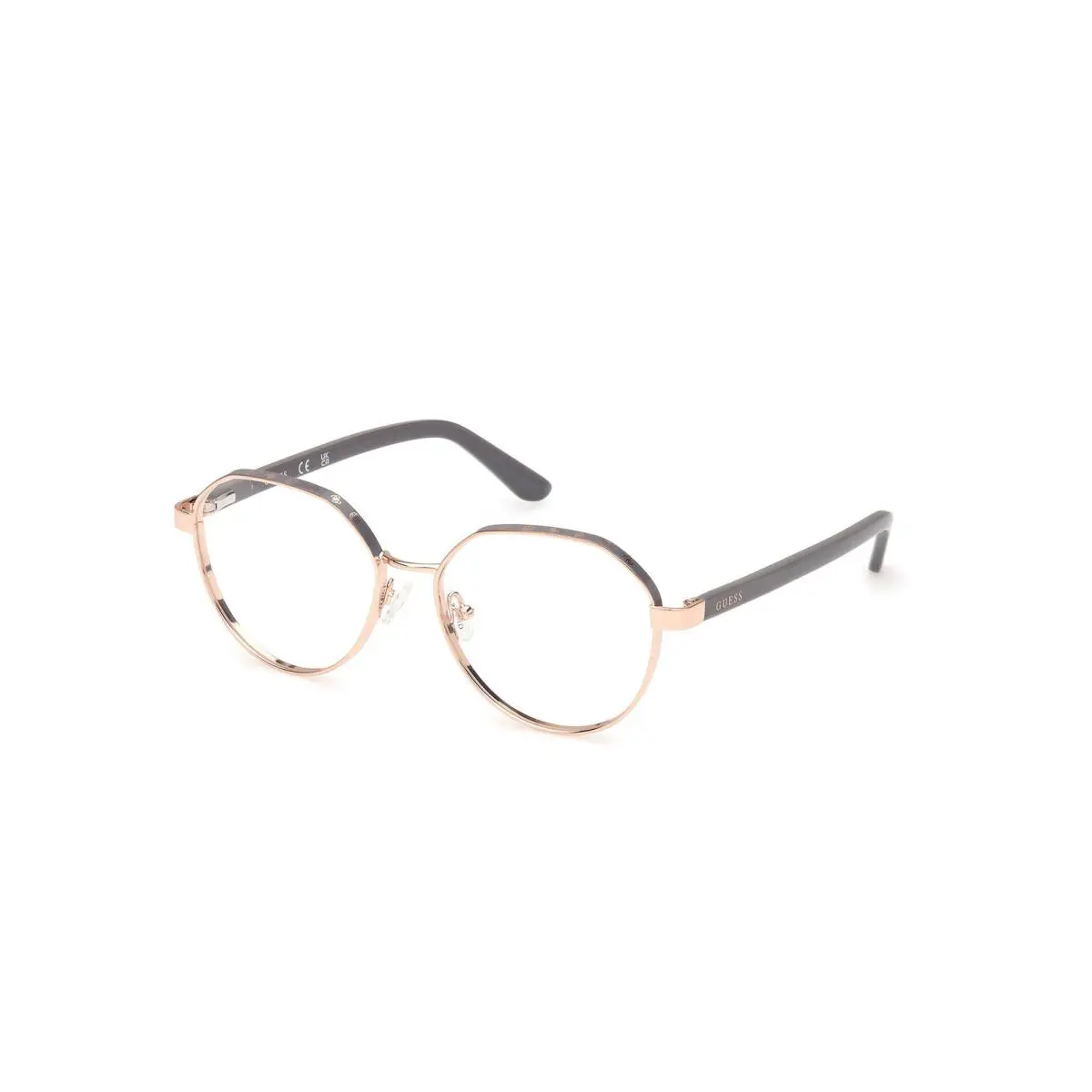 Guess GU50124 Shiny Rose Gold Shiny Grey 028 Eyeglasses
