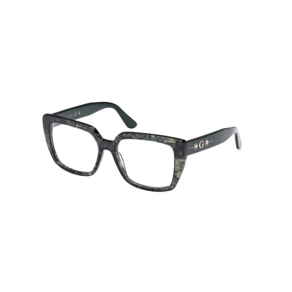 Guess GU 50174 Dark Green/havana / Green/monocolor 098 Size 54 Eyeglasses