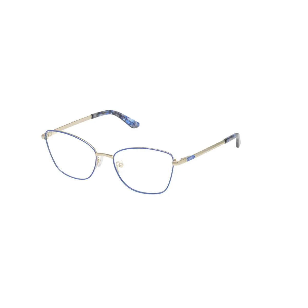 Guess GU 50194 Blue/havana / Shiny Pale Gold 092 Size 55 Eyeglasses