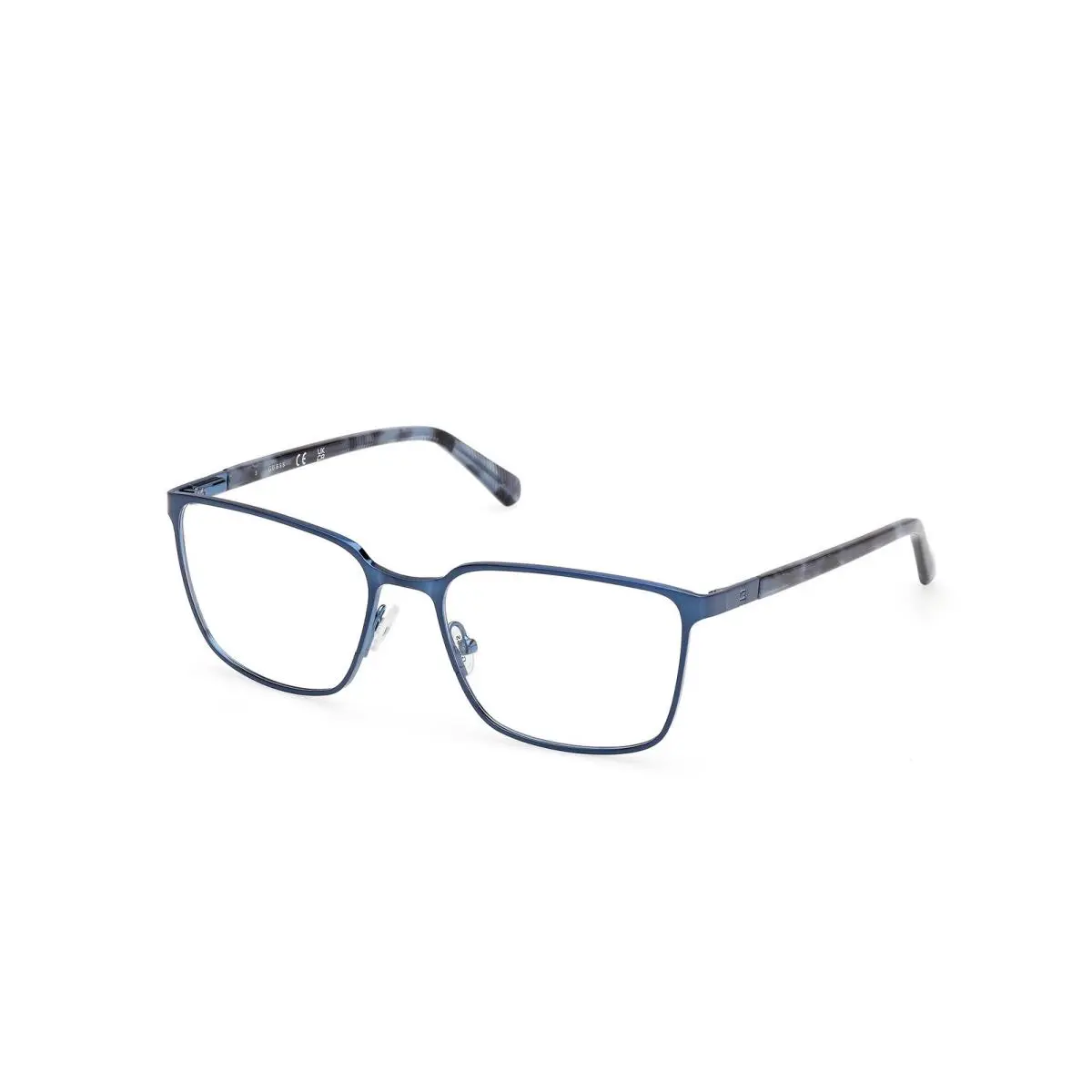GU 50243 Matte Blue / Shiny 091 Size 56 Eyeglasses by Guess