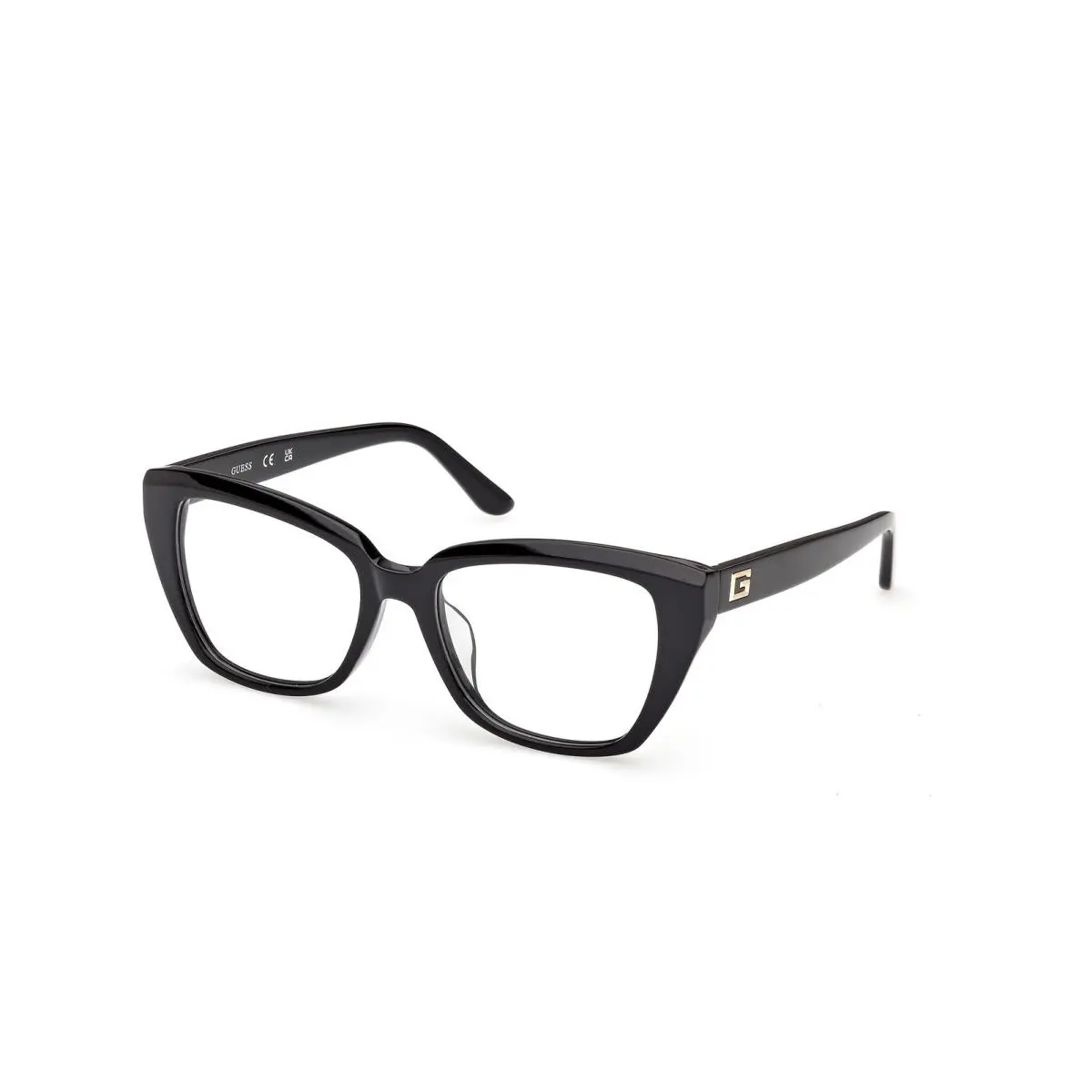 Guess GU 50376-D Shiny Black / 001 Size 55 Eyeglasses