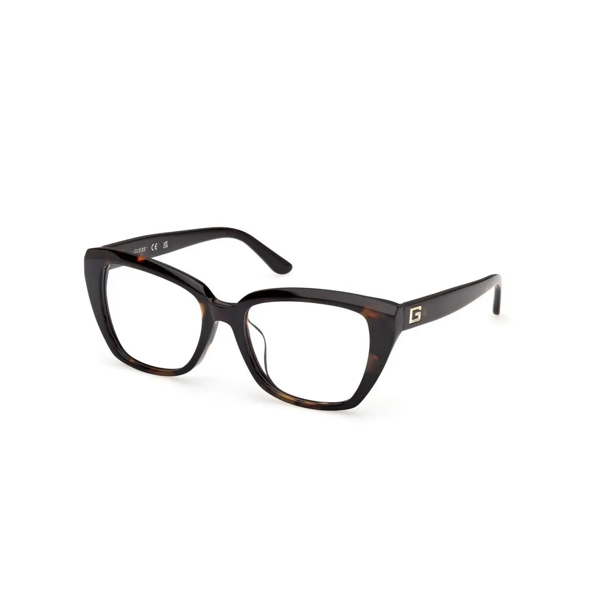 GU 50376-D Dark Havana / 052 Size 55 Eyeglasses by Guess