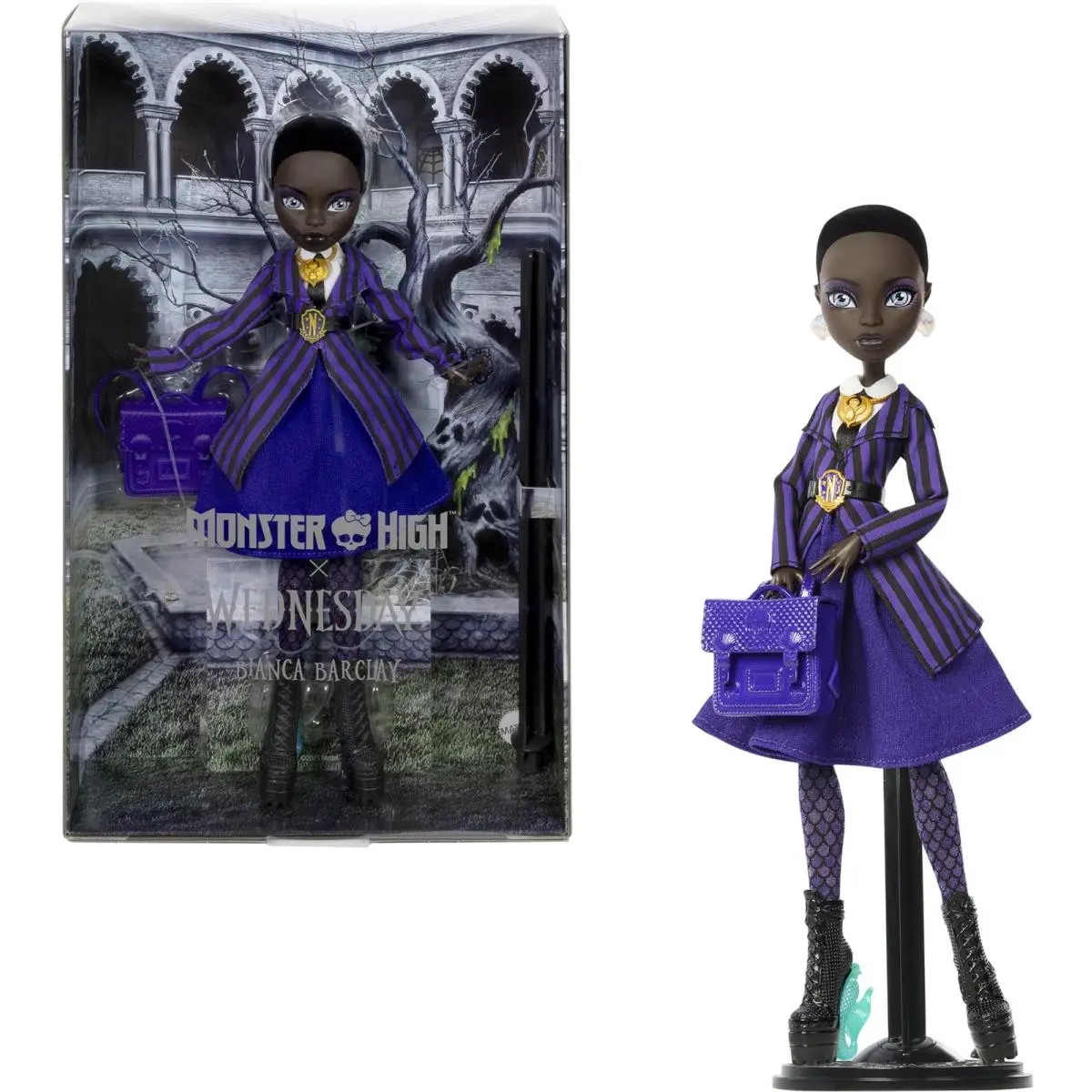 Monster High x Wednesday Doll and Accessories Bianca Barclay Collectible in Nev