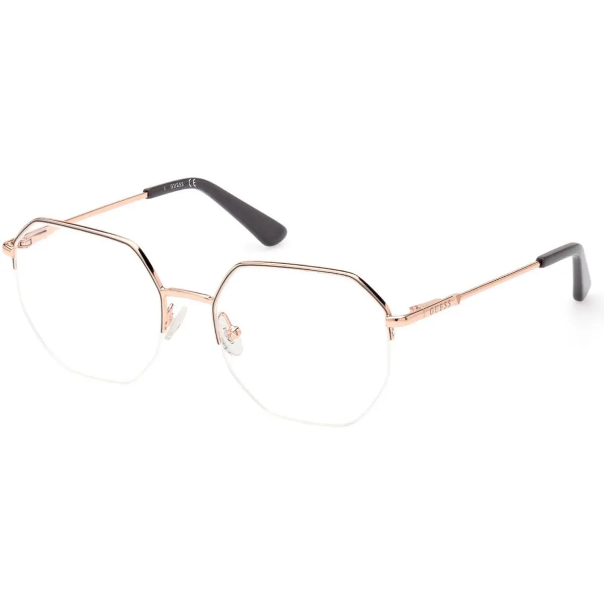 Guess GU2935 Grey Monocolor Shiny Pink Gold 028 Eyeglasses