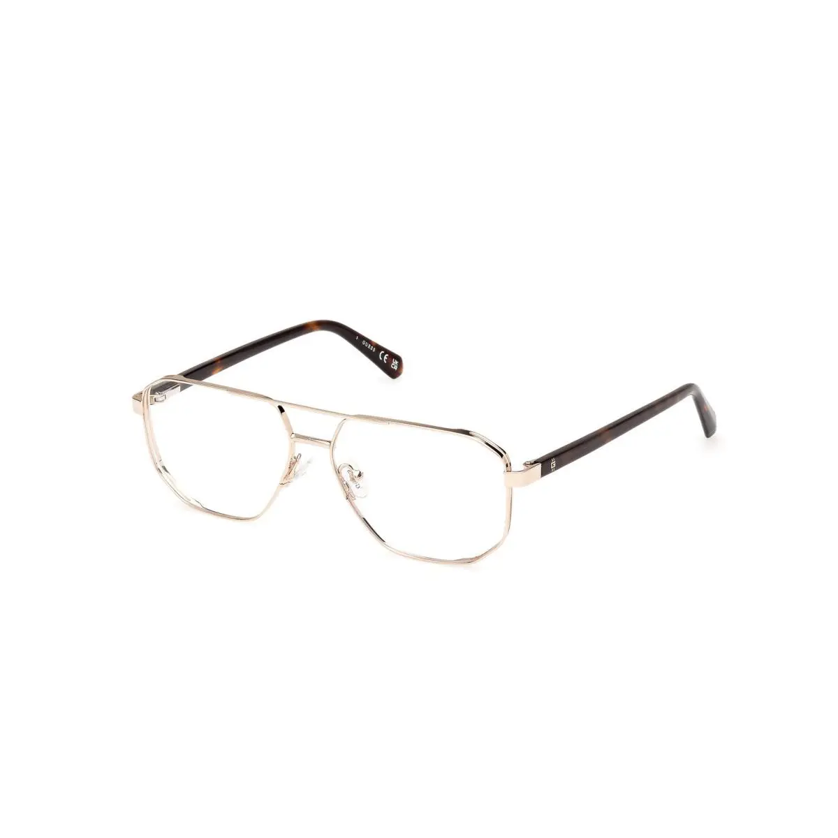 Guess GU50135 Shiny Pale Gold Dark Havana 032 Eyeglasses