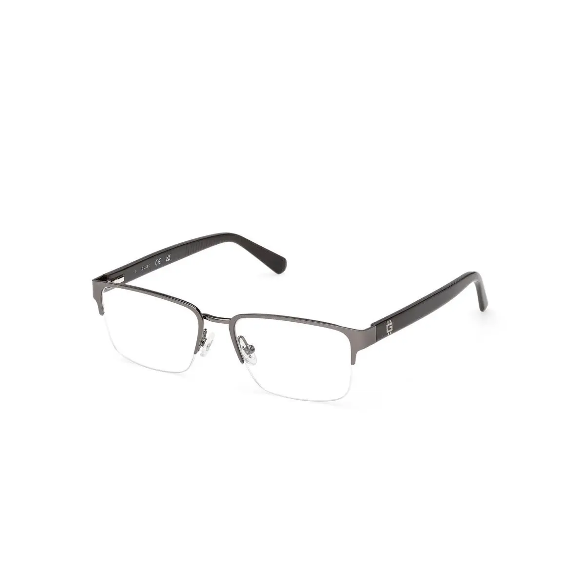 Guess GU 50326 Matte Gunmetal / Shiny Dark Green 009 Size 53 Eyeglasses