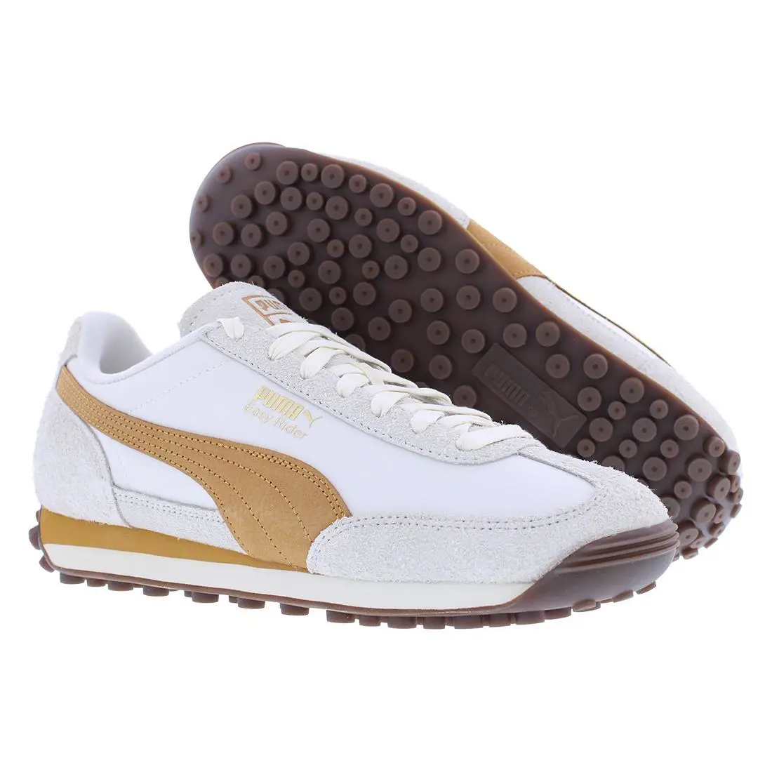 Puma Easy Rider Nylon Mens Shoes Size 11 Color: Warm White Caramel - Warm White Caramel, Main: White