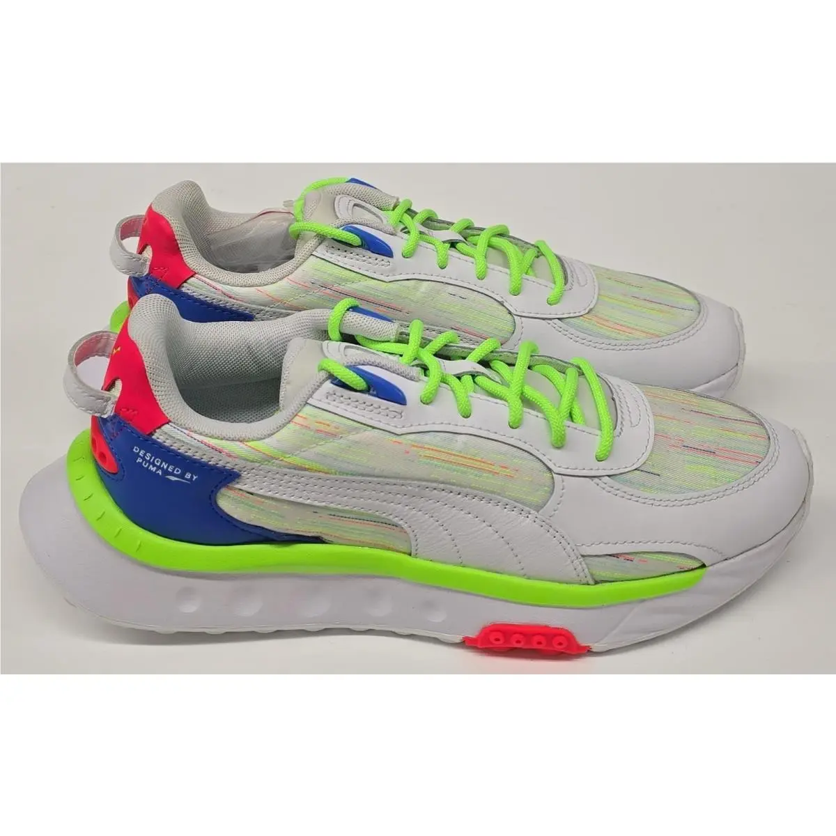 Puma shoes - WILD RIDER SPECTRA - WILD RIDER SPECTRA - 382874-01 - WHITE/BLUEMAZING 2