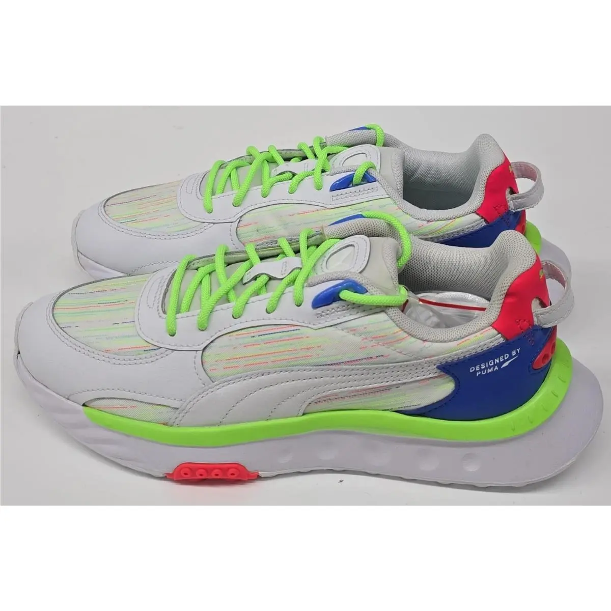 Puma shoes - WILD RIDER SPECTRA - WILD RIDER SPECTRA - 382874-01 - WHITE/BLUEMAZING 3