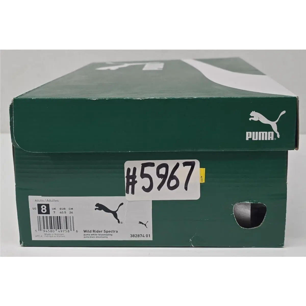 Puma shoes - WILD RIDER SPECTRA - WILD RIDER SPECTRA - 382874-01 - WHITE/BLUEMAZING 5