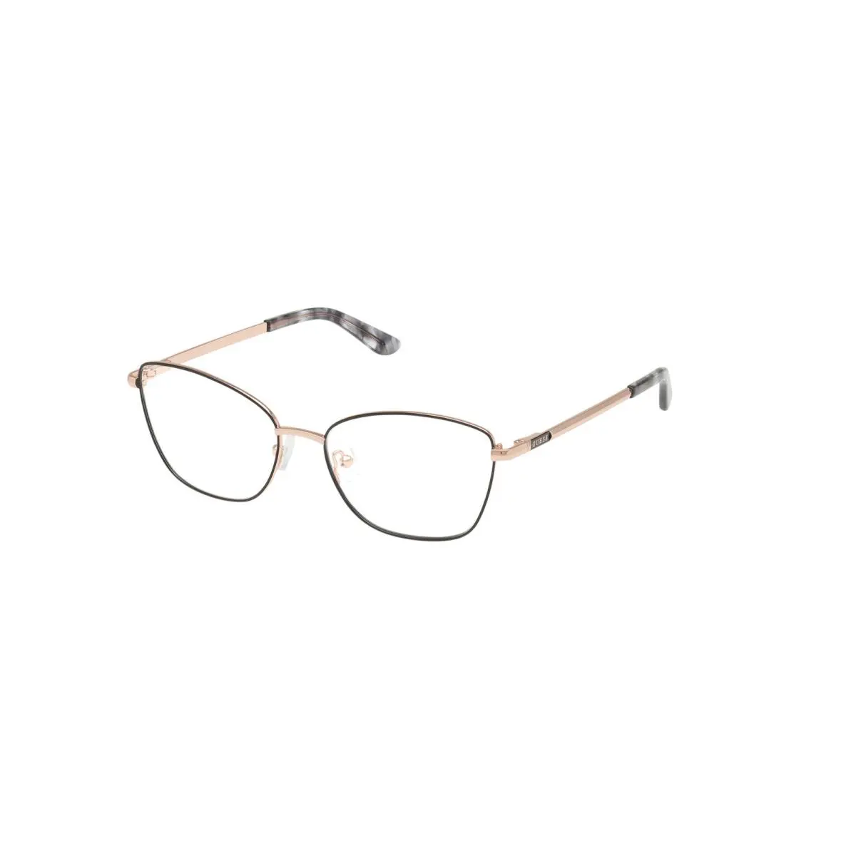 Guess GU50163 Shiny Black Shiny Rose Gold 001 Eyeglasses